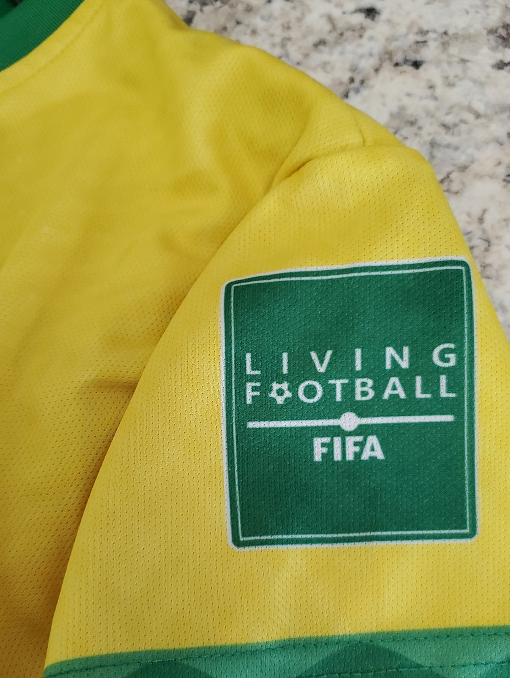 Brazil Yellow No.10 Kids Soccer Jersey - Picture 5 of 5